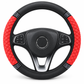 ✨Buy 1 Get 1 Free✨Rhinestone Steering Wheel Cover – Quilted PU Leather & Sparkling Details for a Glam Car Interior ❤️⭐