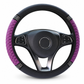 ✨Buy 1 Get 1 Free✨Rhinestone Steering Wheel Cover – Quilted PU Leather & Sparkling Details for a Glam Car Interior ❤️⭐