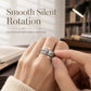 Silver Titanium Steel Spinner Ring with God Is Within Her She Will Not Fall Engraving