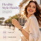 Fashion Purple Crystal Beaded for Women with Sparkling Star Zircon Charm