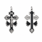 ✨50% OFF✝️Zinc Alloy Pardon Crucifix with and Saint Benedict Medals Religious Charm for Jewelry Making
