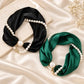 Magnetic Clasp Pearl Scarf Necklace