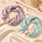 Magnetic Clasp Pearl Scarf Necklace