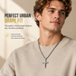 Portrait Cross Pendant Necklace for Men and Women
