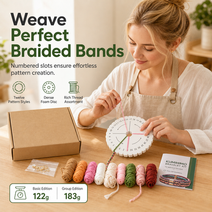 DIY Braiding Cord Craft Kit for Adults and Beginners Boxed Set