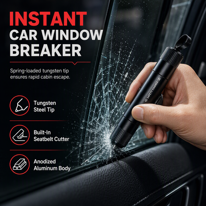 ✨Buy 1 Get 1 Free✨Mini Portable Car Safety Hammer and Window Breaker