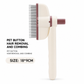 🆕Stainless Steel Pin Pet Grooming Brush for Cats and Dogs💫Detangling and Deshedding Comb for Loose Hair