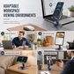 📱All Metal Desktop Phone and Tablet Stand☑️360 Degree Rotating Foldable Holder for Live Streaming