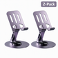 📱All Metal Desktop Phone and Tablet Stand☑️360 Degree Rotating Foldable Holder for Live Streaming
