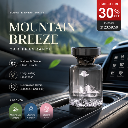💞50K+ SOLD!🚗🌿110ml Long-Lasting Car Air Freshener – Natural plant extracts, eliminates smoke & pet odours. Weeks of freshness. Mountain design. Breath easy! 💨✨