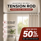 🛏️50% OFF!🔧Adjustable No-Drill Tension Rod – Damage-Free Install, Anti-Slip & Multi-Purpose, Max 15KG Load 🏠