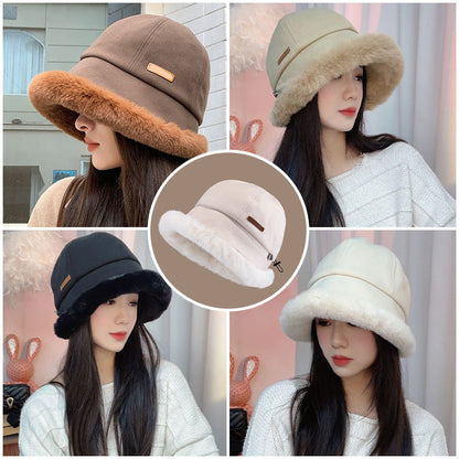 ❄️Winter Essentials❣️Women's Fashion Coldproof Padded Faux Fur Trimmed Fisherman Hat