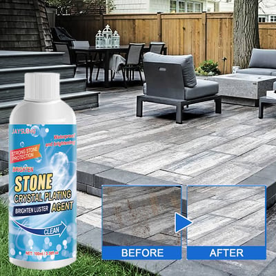 🔥Buy 2 Free 1⏳Stone Stain Remover Cleaner (Effective Removal of Oxidation, Rust, Stains)