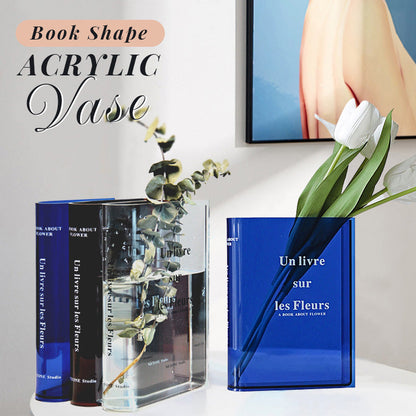 🎅Christmas gift💝 Book Shape Acrylic Vase