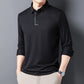 New long-sleeved lapel business casual POLO shirt