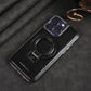 Luxury Leather Invisible Stand iPhone Case