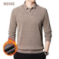 [Men’s Gift] Men's Plush Warm Fake 2-Piece Knitted Shirt