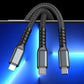 Transparent Luminous 3-in-1 Super Fast Charging Cable