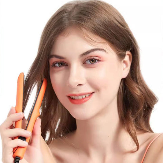 🔥50% OFF🔥2-in-1 Mini Curling Wand & Flat Iron Hair Straightener