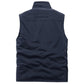 Men's Stand Collar Plush-lined Reversible Vest