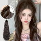 Realistic Curly Wig High Ponytail With Grip Clip