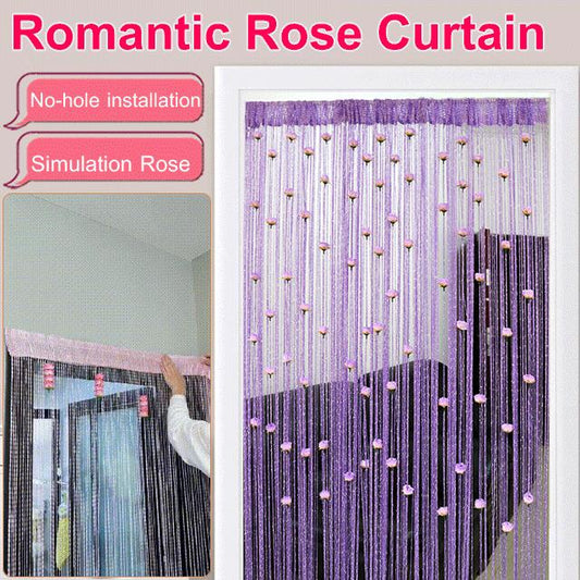 Rose Flower Door Curtain