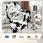 Ultra Soft & Fluffy Cow Print Blanket